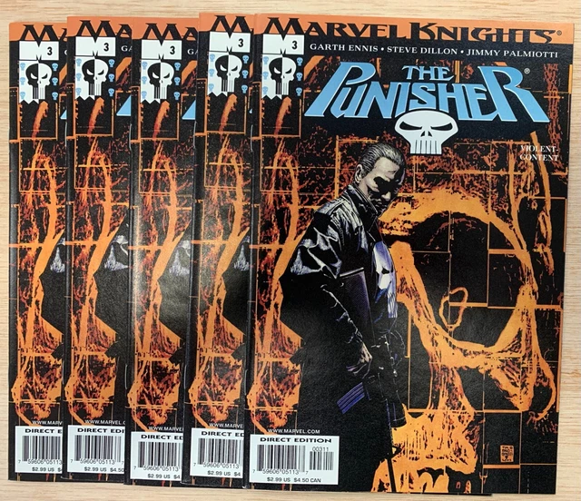 5 Lot The Punisher Vol 6 #3 (2001) Vf-Nm