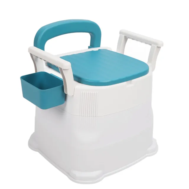 Bedside Commode Toilet Chair With Handles With Armrests And Tissue Box