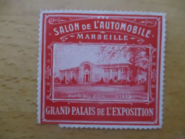 (7055) Reklamemarke - Salon de Automobil Marseille 1913