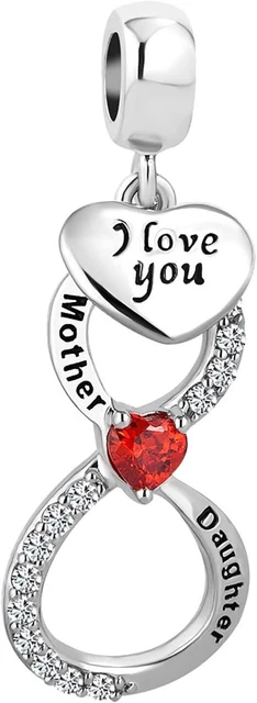 Charms Bracelets snowflake, baseball ball, nurse, mother and daughter heart