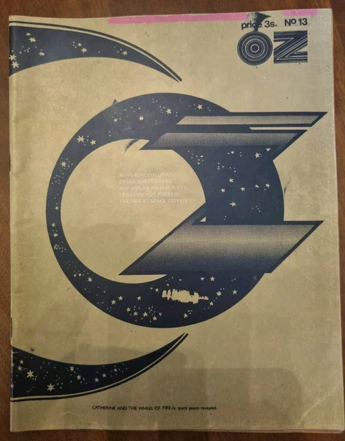 OZ # 30 magazine with Jimi Hendrix poster UK issue October 1970