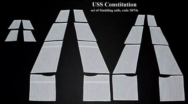 Revell USS Constitution, United States 1:96 - set of Studding sails for model