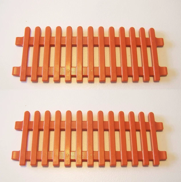 PLAYMOBIL (T2233) FERME - Porte Barrière Clôture Orange 4055 4490 - Foto 3