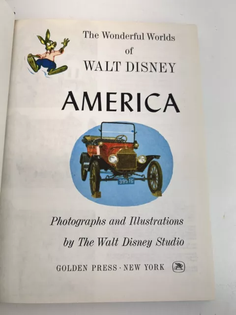 Vintage 1965 Walt Disneys America Story Book Lady & Tramp Old Yeller Paul Revere