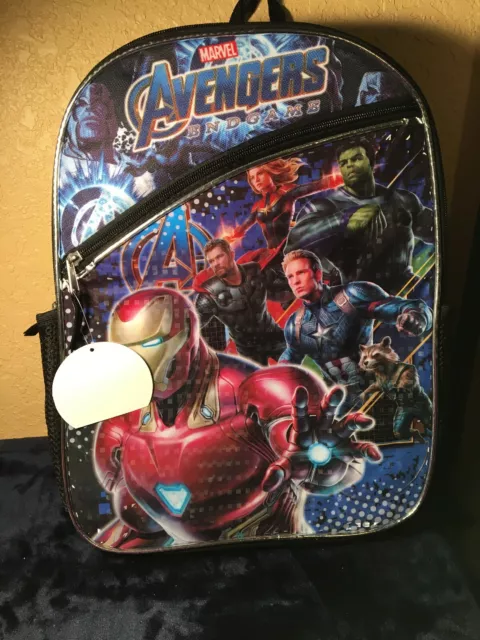Marvel Avengers End Game 16" Backpack School Book Bag Tote Full Size