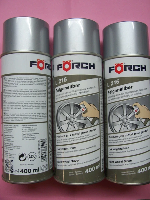 3 Bombes De Peinture Gris Jantes