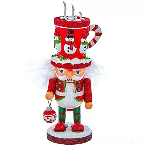 Kurt Adler Hollywood Santa Mug Hat Christmas Nutcracker 8.6 Inch Multicolor