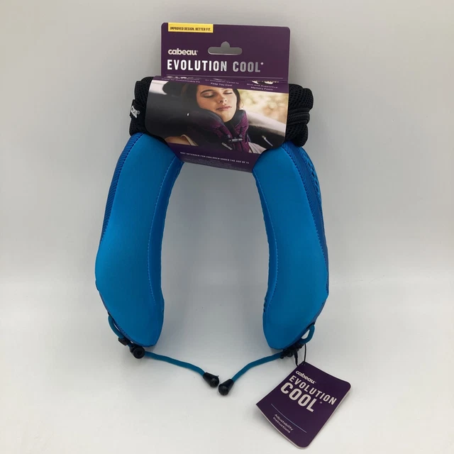 NEW Cabeau Evolution Cooling Travel Pillow Memory Foam Neck Support - Blue (D)