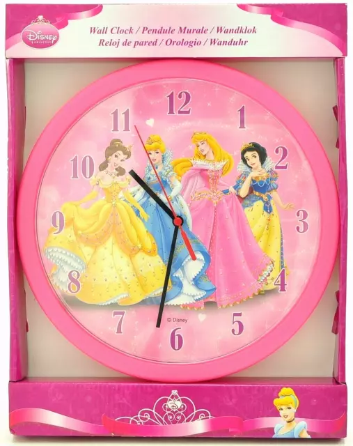 Disney Wanduhr Prinzessinen, ca. 30cm Durchmesser, NEU/OVP