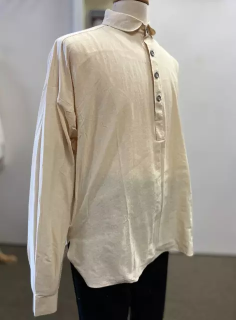 19th Century Off-White Muslin Shirt - 19th cent Re-enacting - NEW, SZ. XXL
