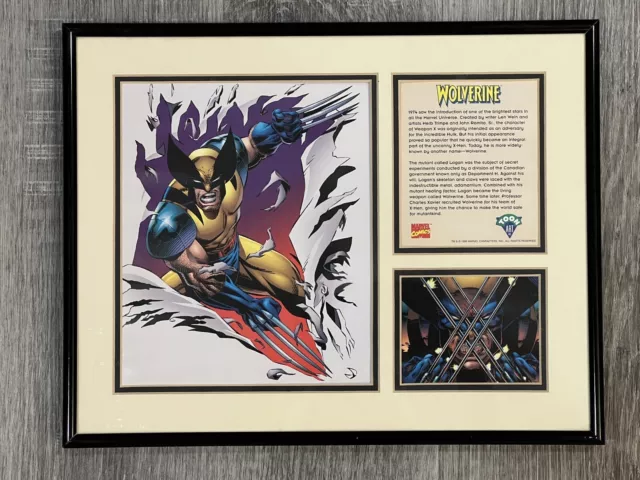 1998 Toon Art Marvel Comics Framed Limited Edition Print Wolverine #426 14"x11"