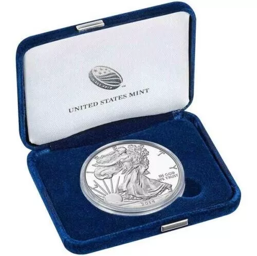 New - 2014 American Silver Eagle 1oz Proof Coin complete with Display Box & COA