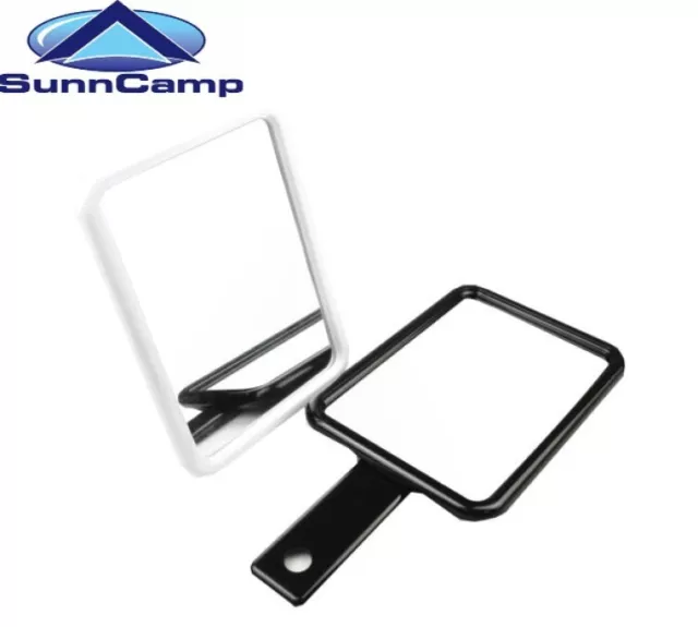 SunnCamp Three Way Camping Travelling Mirror Handheld & Stand, Strong Robust