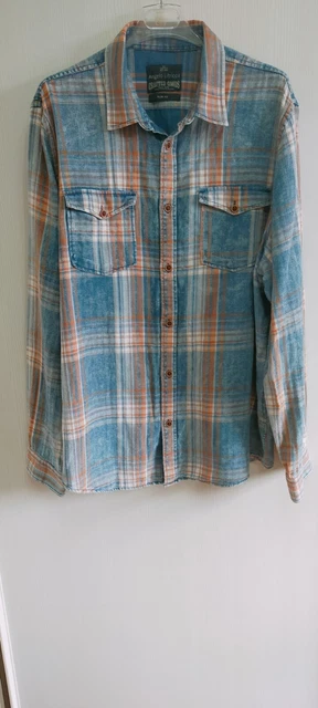 Camicia a quadri maniche lunghe da uomo angelo litrico in cotone taglia XL multi