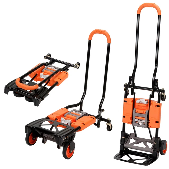 New!!!Cosco Shifter Multi-Position Folding Hand Truck and Cart, Orange/Green,*** New!!!Cosco Shifter Multi-Position Folding Hand Truck and Cart, Orange/Green,***