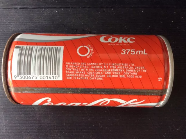 1 x  Coke Cola “ Darwin, N.T. “ Issue 375ml Steel Coke Cola Can