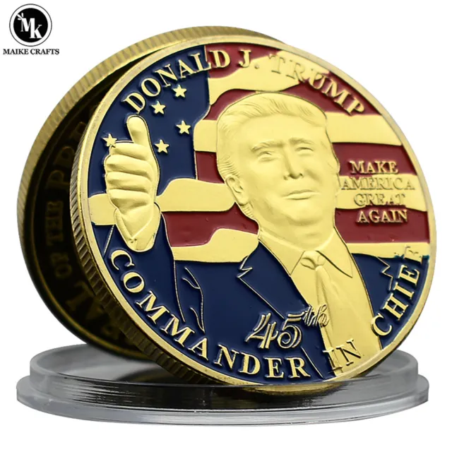 United States 45th President Donald Trump Commemorative Coin Collection Gift