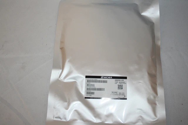 NEW, Sealed - Nichia NHSG046T Green LED - Real of 3,000