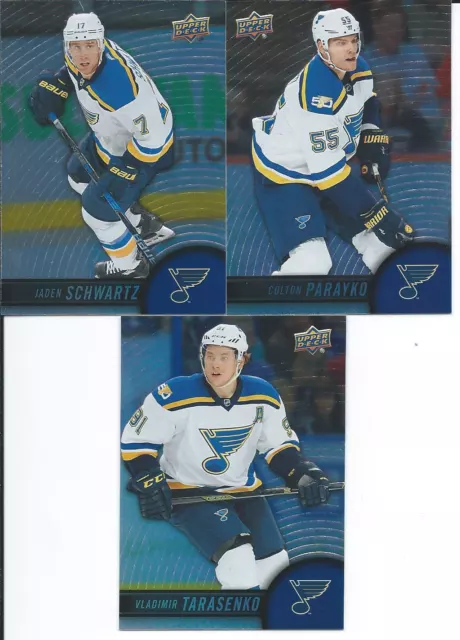 2017-18 Upper Deck Tim Hortons Team Set St Louis Blues TARASENKO PARAYKO ++