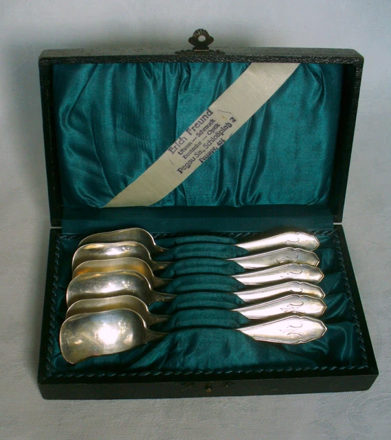 6 Eislöffel - Bruno Sachse - 800er Silber