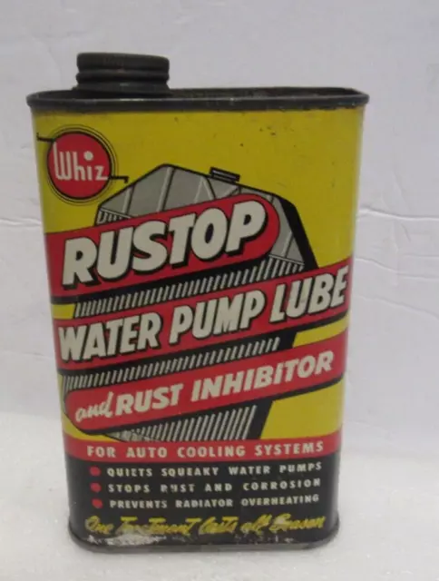 Vintage Whiz Rustop Water Pump Lube Can Collectible Original Camden NJ