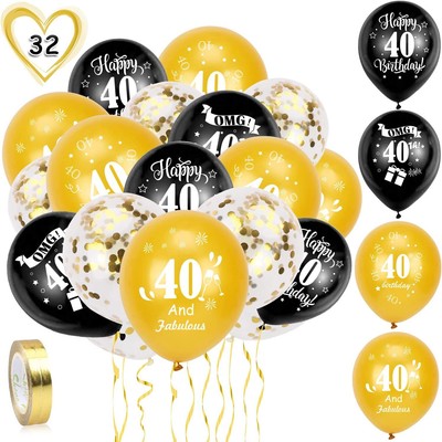 WIWJ 18 Decorazioni Compleanno Oro Nero Poster di Tessuto Sfondo Fotografico Feste di Compleanno 18 Anni di Buon Compleanno Decorazione di Festa per Uomo Donna 