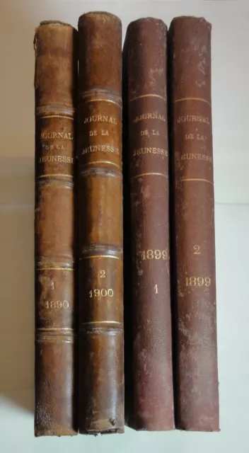 Le Journal de la Jeunesse 1890 Teil 1, 1899 Teil 1 und 2, 1900 Teil 2 (W.)