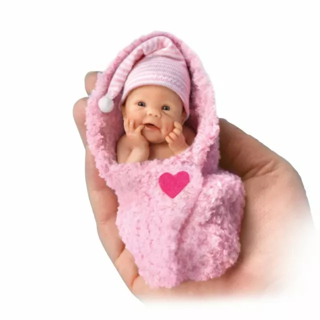 The Ashton - Drake Galleries Bundle of Love Lifelike Miniature Baby Doll 4"
