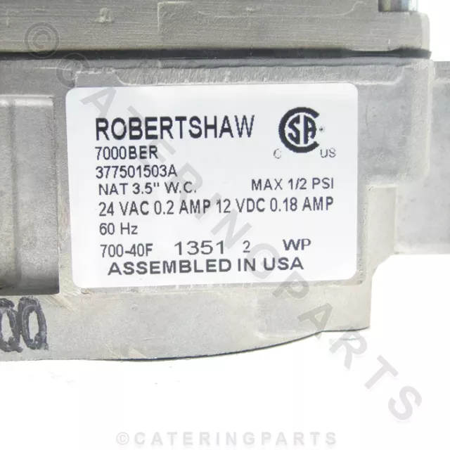 Robertshaw UNITROL 24V MULTIFUNKTIONAL 7000-BE 7000-BER GASVENTIL 3/4"" NAT LP LPG 3