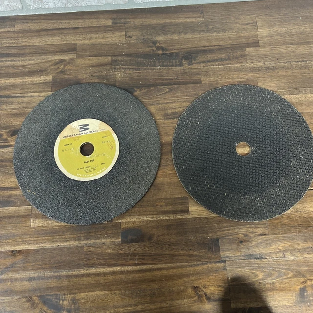 Bullard Fast Cut 10” Grinding Disc Metal Sanding Woodworking Shop Lot Of 2 Items