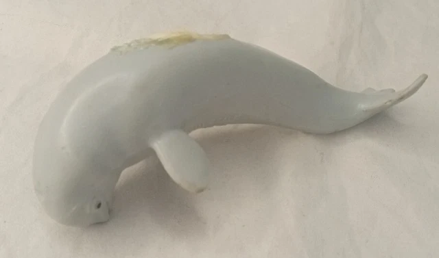 Vtg 4" Beluga Whale Baby Calf Monterey Bay Sea Life Figure Safari Ltd Toys 1991