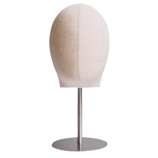 2 Supports Acrylique Pour Chapeaux/Perruques - 30cm De Haut, Diamètre 10cm, Transparent