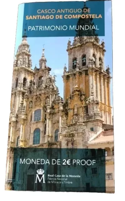 Spanien 2 Euro UNESCO 2018,  Kathedrale von Santiago  PP im Blister