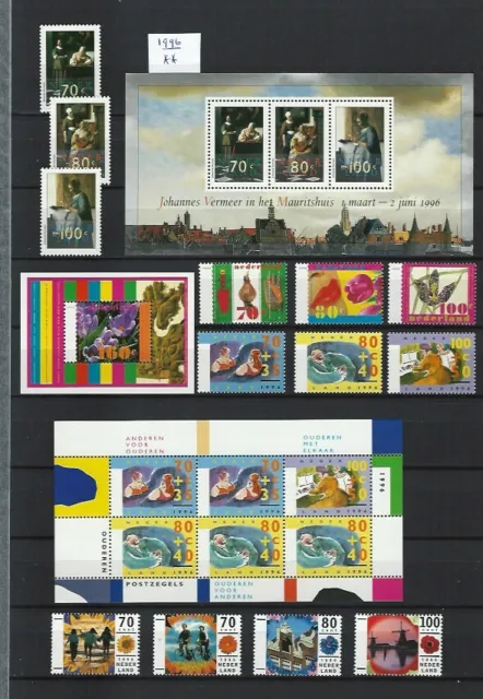Niederlande Jahrgang 1996 Postfrisch nach NVPH Komplett  jaargang