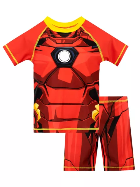 Marvel Costume da Bagno per Ragazzi a Due Pezzi Iron Man Multicolore 5-6 Anni