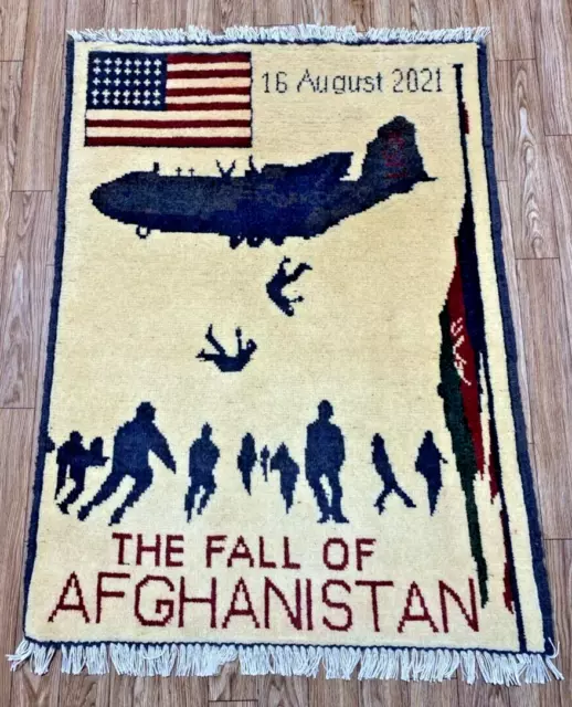 AR WAR Rug Afghan Handmade War Rug Baluchi Wool With Beautiful Design 75 x 55 cm