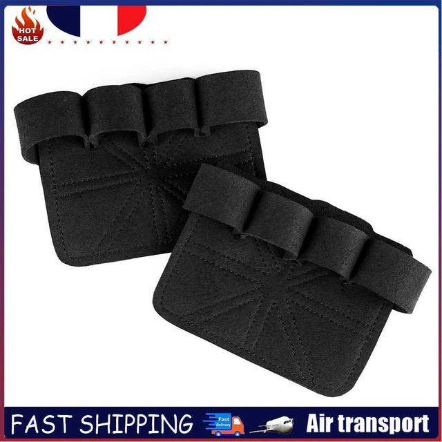 Anti-Skid Weight Lifting Hand Guard Gloves Grip Palm Protector Pads (Black) ~