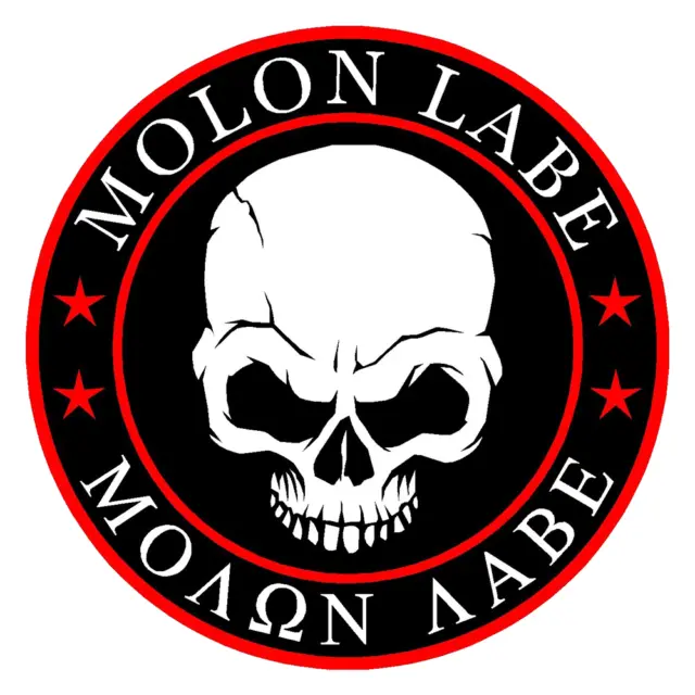 Molon Labe Punisher Skull Don't Tread USA Car Truck Window Decal Vinyl Sticker