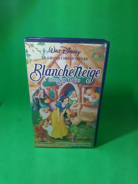 Vhs Wal-Disney Les Grands Chef-d'œuvre Blanche Neige Et Les Sept Nains