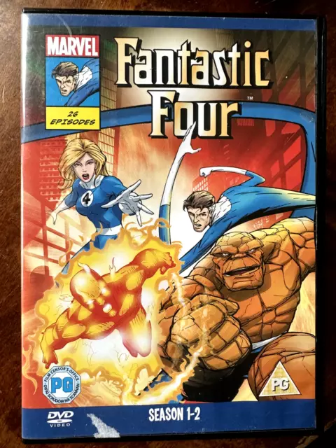 Fantastique Quatre Saisons 1+2 DVD Coffret Marvel Dessin Animé Série TV