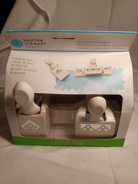 Nuevo MARTHA STEWART Punch Alrededor de la Página Set ENCAJE LÁGRIMA Juego de 2