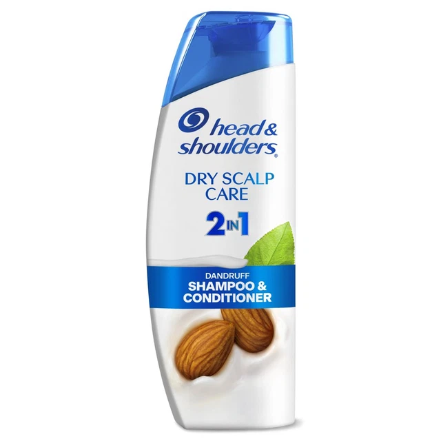 HEAD AND SHOULDERS 2 in 1 Dandruff Shampoo and Conditioner,Dry Scalp