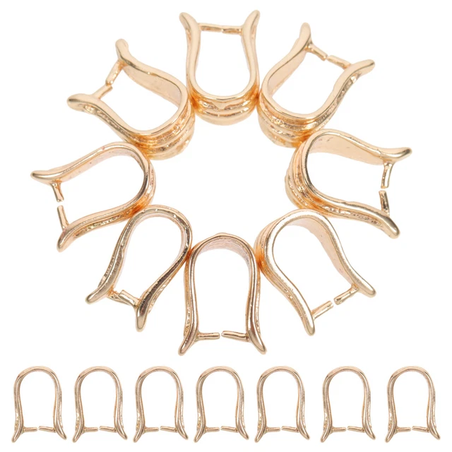 20 piezas collar colgante hebillas izquierdas hágalo usted mismo colgante cierre joyería