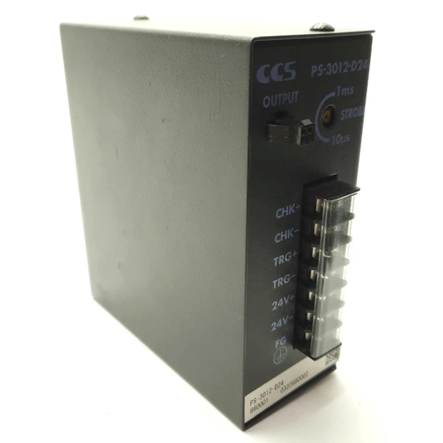 CCS PS-3012-D24 Machine Vision Strobe Light Power Supply 1-Ch 12VDC Out 24VDC In