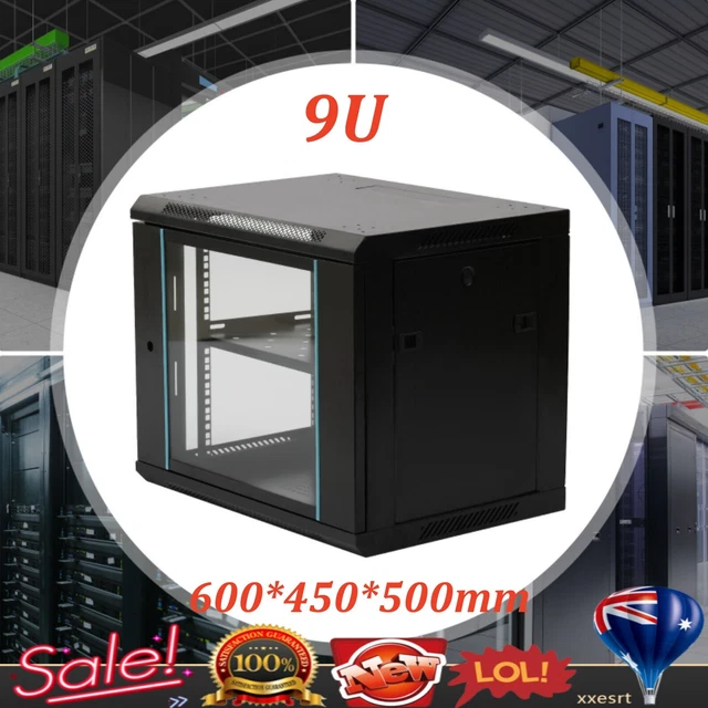 9U SERVER CABINET Enclosure Rack Wall Mount Server Data Cabinet 600*450 ...