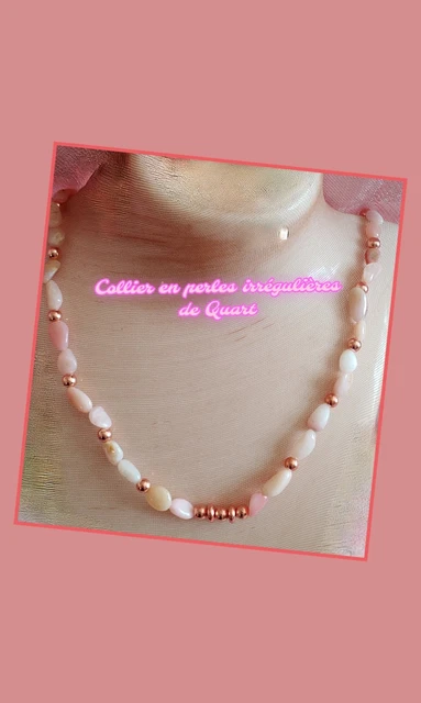 Collier Vintage Rétro Années 1970 - Perles En Porcelaine Blanche - Modèle 5022 - Occasion