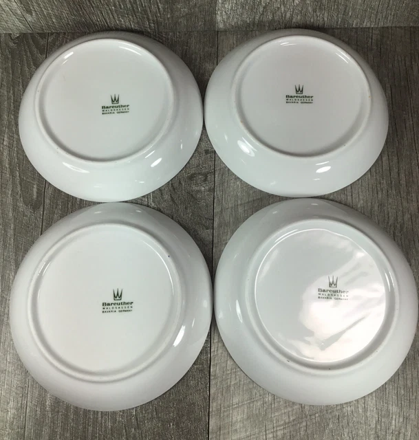COASTERS GERMANY Bareuther Waldsassen Bavaria Plates 4 1/4", Sauce Plates 2