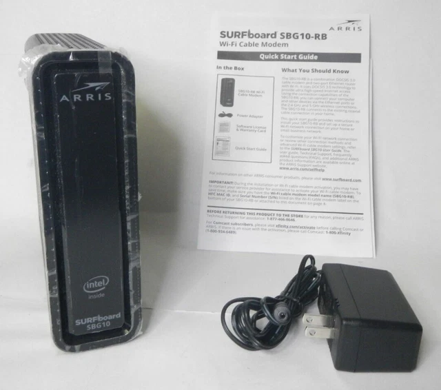 Modem Routeur ARRIS Surfboard SBG6700 DOCSIS 3.0 + Wi-Fi Bi-bande AC1600 – Occasion Bon état
