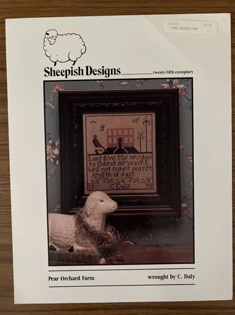 Sheepish Designs Pear Orchard Farm Twenty-Fifth Exemplar Cross Stitch Chart