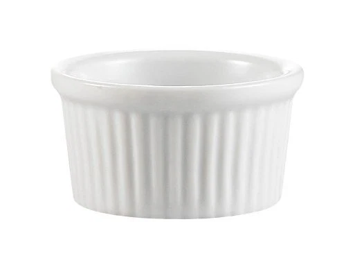CAC China Accessories 3-1/2-Inch by 1-3/4-Inch 6-Ounce Super White Porcelain ...